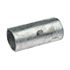 A hot-dip galvanised split tube connector featuring a single central bolt, designed for securely coupling two metal pipes or tubes.