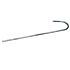 A sixty centimeter long hot-dip galvanised steel rod featuring a ten millimeter diameter and a hook-shaped top end.