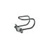 A hot-dip galvanised TG 245 M10 straight wire clamp with a double-loop design and securing bracket for greenhouse applications.