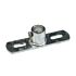 A hot-dip galvanised steel wall plate IT-31 featuring a central socket with a set screw and two slotted mounting holes.