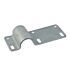 Durable hot dip galvanized steel tube clamp featuring a semicircular bracket and a long plate with multiple mounting holes.