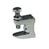 A zinc-plated steel beam clamp featuring a hex head bolt and lock nut, designed for secure industrial mounting applications.