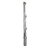 A single straight aluminium barbed wire arm featuring three wire notches and a 42mm tube fitting for security fencing.