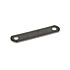 A flat, rectangular stainless steel 304 close bracket with rounded ends and two circular holes at each end.