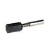 Universal spring pin featuring a black hexagonal nylon end cap, silver coiled spring, and a smooth cylindrical metal connector.