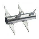Rotary Spike for security fence, 230 mm, hot-dip galvanised