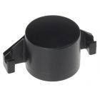 Plastic post cap ø 60 mm with DSM-hook, nylon black
