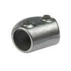 G124 Cast iron variable elbow 165°-105° A7, hot-dip galvanised