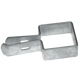 End bracket for double-rod mesh panel tube 60 x 60 mm, hot-dip galvanised