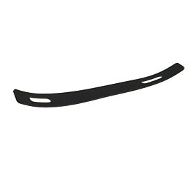 A curved black rubber insert featuring two oval mounting holes, designed for use with 60 to 89 millimeter extended lip brackets.