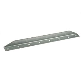 A long, L-shaped metal board holder with pre-drilled holes and a corrosion-resistant hot-dip galvanised finish.