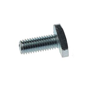 A close-up view of an M8x20 hammer head bolt with a zinc-plated finish on a plain white background.