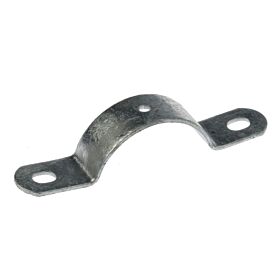 A heavy-duty hot-dip galvanized metal clamp bracket designed for securing 60mm round posts in mesh panel fencing systems.