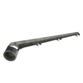 A single aluminium 45-degree barbed wire arm fitting featuring three wire slots for secure perimeter fencing installations on posts.