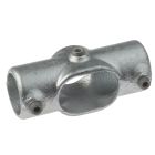 G156 Cast iron cross-connection piece variable 0-11° A35, hot-dip galvanised