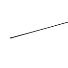 A long black 6mm tension rod with a capped end, designed to provide structure and tension for chain link fences.