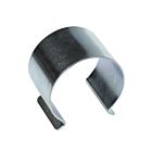 Electrolytically zinc plated C-style metal clip for securing plastic film to greenhouse frames and supporting various agricultural structures.