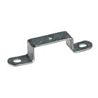 A durable hot-dip galvanised metal clamp bracket designed for securing mesh panel fencing to a 60x60mm square post.
