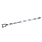 Long hot-dip galvanised steel extension tube with a U-shaped bracket and pin hole for secure plug-in connections.