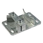 Heavy-duty hot-dip galvanized Quick Lock metal bracket with a rectangular base plate, four mounting slots, and a secure locking bar.
