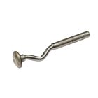 A single stainless steel 304 pin featuring a mushroom-shaped head, an offset curved neck, and a straight cylindrical shaft.