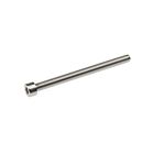 Long stainless steel M8x100 hex socket screw with a cylindrical head and fully threaded shaft for fence post installation.