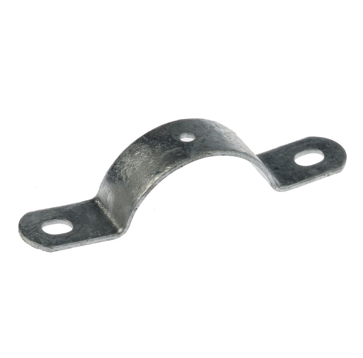 A heavy-duty hot-dip galvanized metal clamp bracket designed for securing 60mm round posts in mesh panel fencing systems.